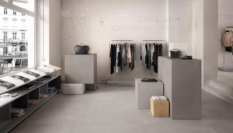 Tr3nd | Emilceramica Grès Cérame Ergon Tr3nd Bois,béton Magasin White Concrete,smoke Concrete,grey Concrete Image Galerie | Emilceramica