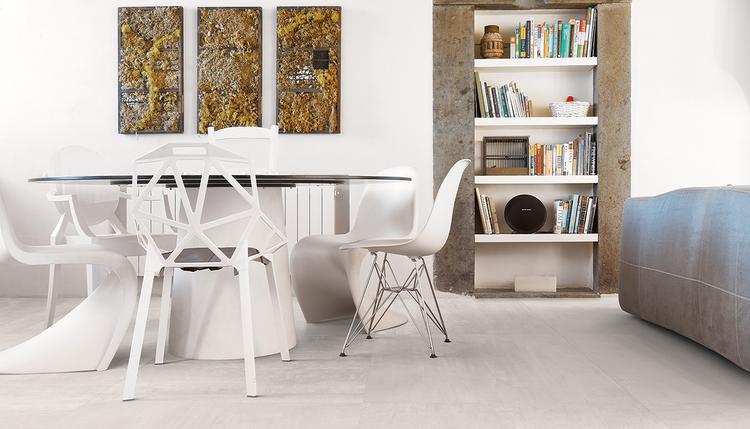 Gesso | Emilceramica Grès Cérame Provenza Gesso Pierre Séjour Natural White Image Galerie | Emilceramica