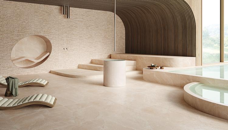 Salt Stone | Emilceramica Grès Cérame Provenza Salt Stone Pierre Salle De Bain Pink Halite Image Galerie | Emilceramica