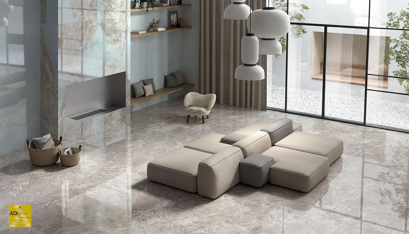 Grès Cérame Provenza Unique Marble Marbre Séjour Moon Grey Marmo,moon Grey Decoro Ambra,resin Resina Image Galerie | Emilceramica Grès Cérame Provenza Unique Marble Marbre Séjour Moon Grey Marmo,moon Grey Decoro Ambra,resin Resina Image Galerie | Emilceramica